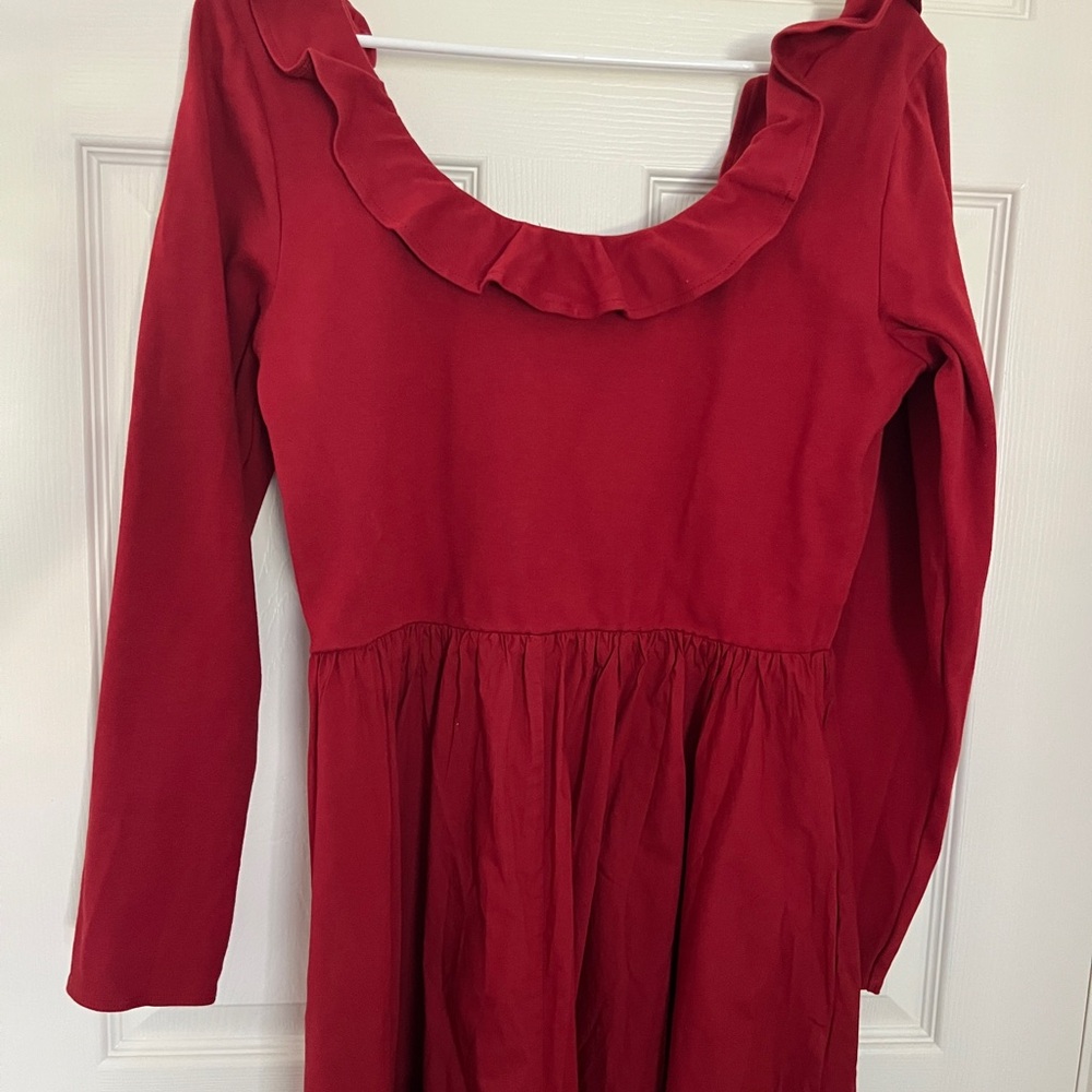 Christy Dawn - The Marion Dress | Red Dahlia - large - Picture 5 of 7